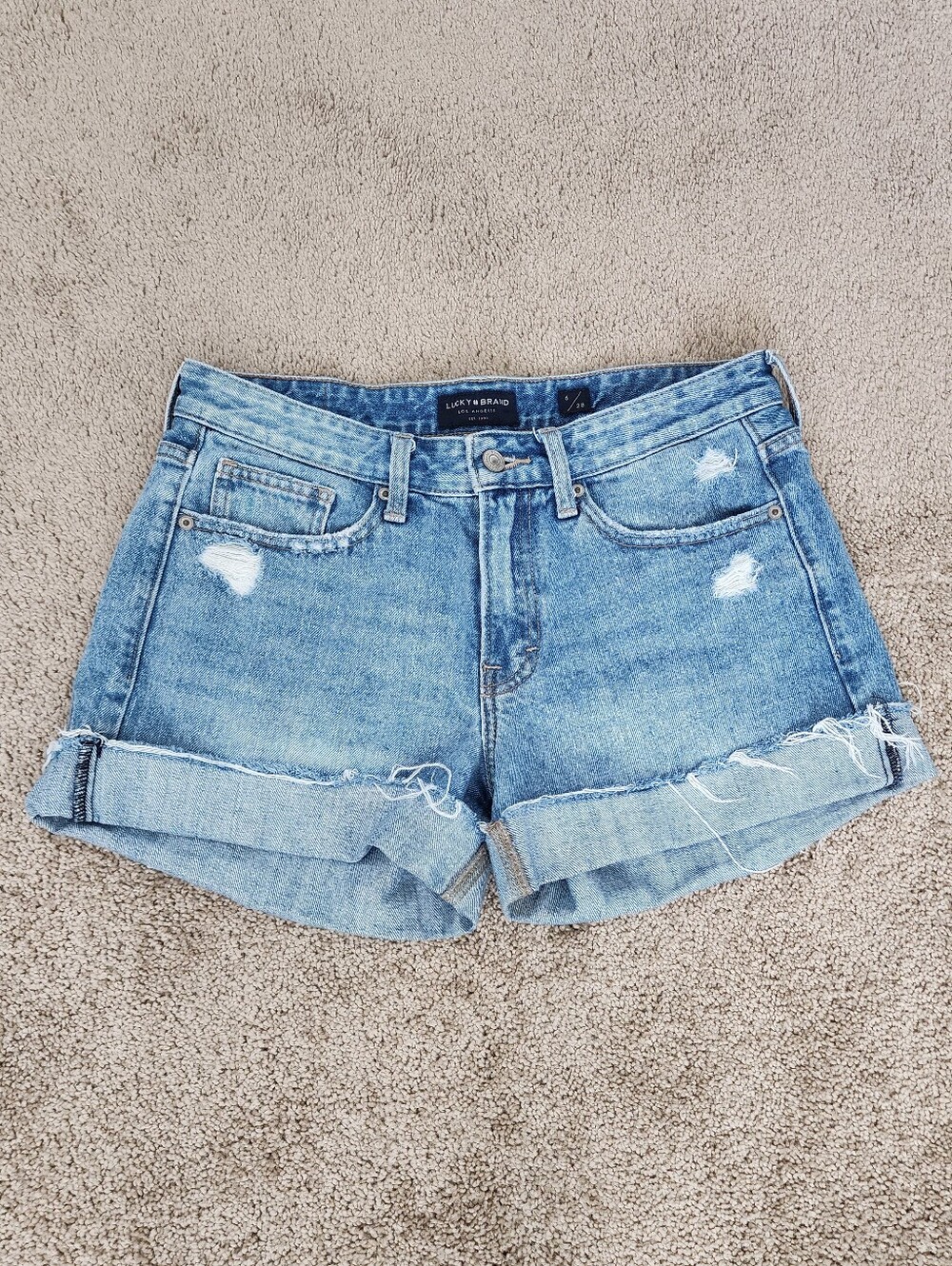 Lucky Brand Distressed Boyfriend Shorts